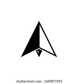 Compass icon flat vector design