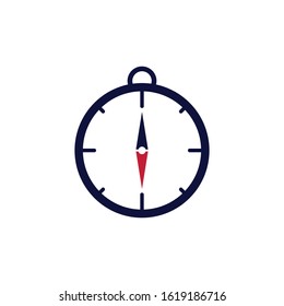 Compass Icon, compass icon flat white backround.EPS 10