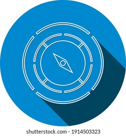 Compass icon. GPS Icon. Magnetic compass, indicator icon, east, west , north, south indicator. Location pin with vector illustration and flat style.