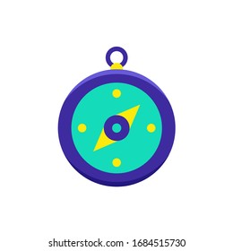 Compass icon. Graphic element illustration on white background.