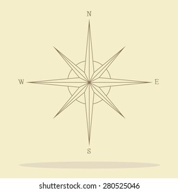compass icon great for any use. Vector EPS10.