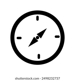 Compass icon illustrated on background