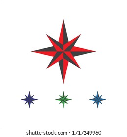 icono de brújula ilustración de diseño logotipo de plantilla y vector de símbolo