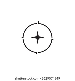 compass icon illustration element design