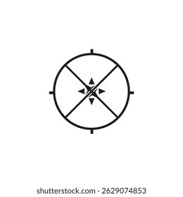 compass icon illustration element design