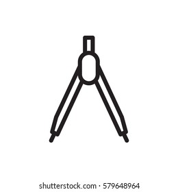 compass icon illustration isolated vector sign symbol