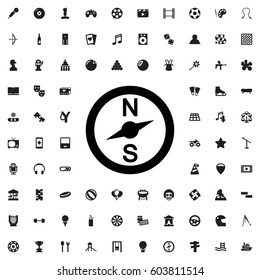 Compass icon illustration isolated vector sign symbol. entertainment icons vector set.