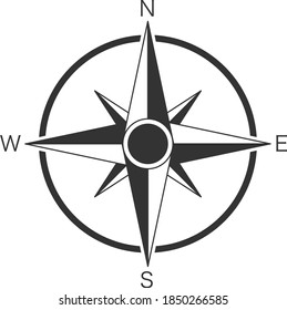 Compass icon illustration material / vector