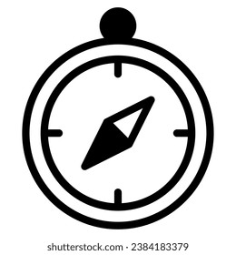 Compass Icon Illustration, for UIUX, Infographic, etc
