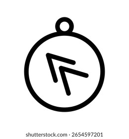 Compass icon illustration vector design template