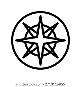 Icono de brújula ilustración Vector diseño Plantilla