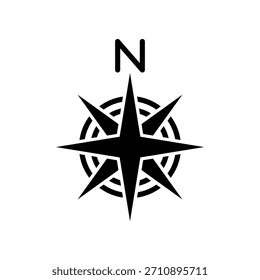 Icono de brújula ilustración Vector diseño Plantilla