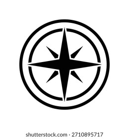 Icono de brújula ilustración Vector diseño Plantilla