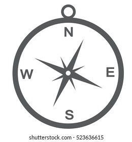 compass icon isolate on white background