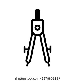 Compass icon isolate white background vector stock illustration