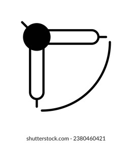 compass icon isolate white background vector stock illustration