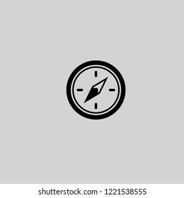 compass icon, isolated.