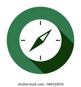 compass   icon,  isolated. Flat  design.