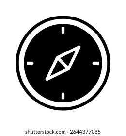 compass icon Isolated flat vector in outline icon set eps 10