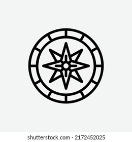  compass icon, isolated games adventures icon in light grey background, perfect for website, blog, logo, graphic design, social media, UI, mobile app