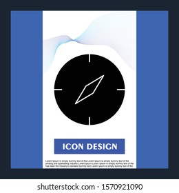 compass icon isolated on abstract background
