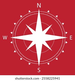 Compass icon isolated on background.