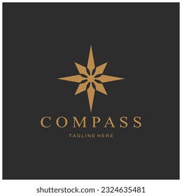 Kompasssymbol einzeln auf dem Hintergrund.Modernes Flachkompasspiktogramm, Business,Marketing,Internet-Konzept.trendiges, einfaches Vektorsymbol für Webdesign oder Button zur mobilen app.logo-Illustration.