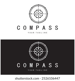 ícone de bússola isolado no fundo.pictograma bússola plana moderno,negócios,marketing,internet concept.trendy símbolo vetor simples para websitedesign ou botão para móvel app.logo ilustração.
