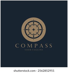 compass icon isolated on background.modern flat compass pictogram,business,marketing,internet concept.trendy simple vector symbol for websitedesign or button to mobile app.logo illustration.