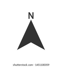 Compass icon isolated on white background. Vector illustration. Eps 10.