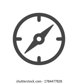 Compass icon isolated on white background. Vector illustration.