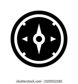 Compass icon isolated on white background