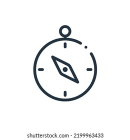 Compass icon isolated on a white background. Compass Symbol for web and mobile apps.