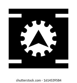 compass icon isolated sign symbol vector illustration - high quality black style vector icons
