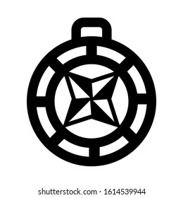 compass icon isolated sign symbol vector illustration - vector icon
