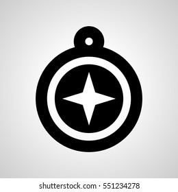compass icon. isolated sign symbol