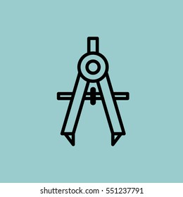 compass icon. isolated sign symbol