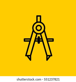 compass icon. isolated sign symbol
