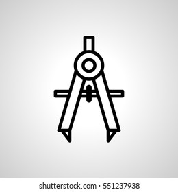 compass icon. isolated sign symbol