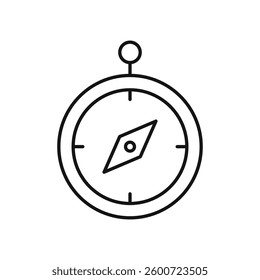 Compass icon isolated. simple vector icon on white background