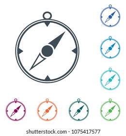 Compass icon isolated. Vector illustration