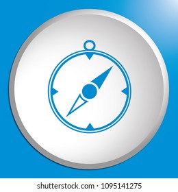 Compass icon isolated. Vector illustration