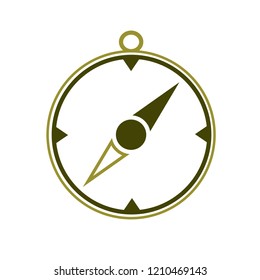 Compass icon isolated. Vector illustration