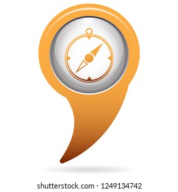 Compass icon isolated. Vector illustration