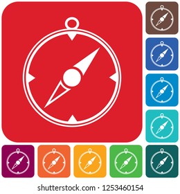 Compass icon isolated. Vector illustration
