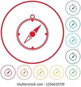 Compass icon isolated. Vector illustration

