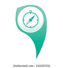 Compass icon isolated. Vector illustration

