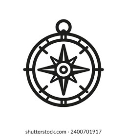 compass icon isolated. Vector illustration