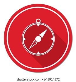 Compass icon isolated. Vector illustration