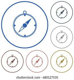 Compass icon isolated. Vector illustration

